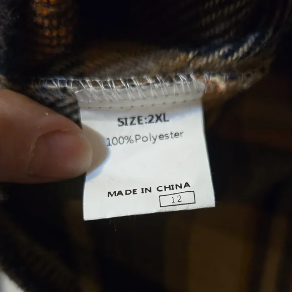 Plaid Button-Up Shacket - Picture 3 of 4